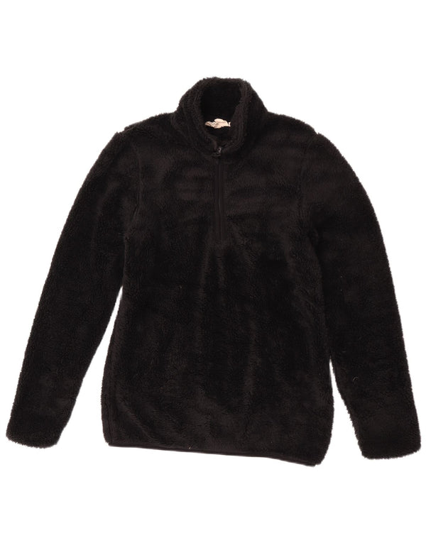 Mountain Warehouse Γυναικείο φερμουάρ Fleece Jumper UK 8 Small Black Polyester