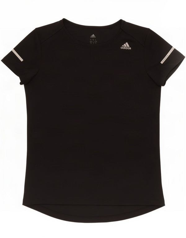 Adidas Γυναικείο T-Shirt Climalite Top UK 8/10 Small Black Polyester