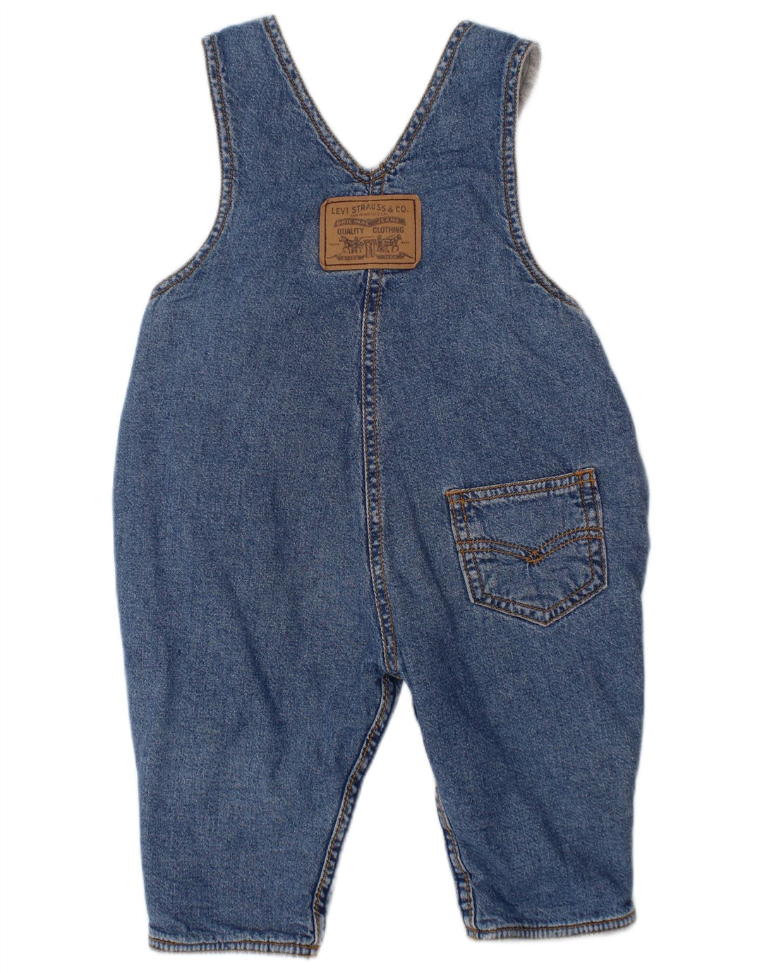 LEVI'S Baby Boys Dungarees Straight Jeans 3-6 μηνών W24 L8 Blue