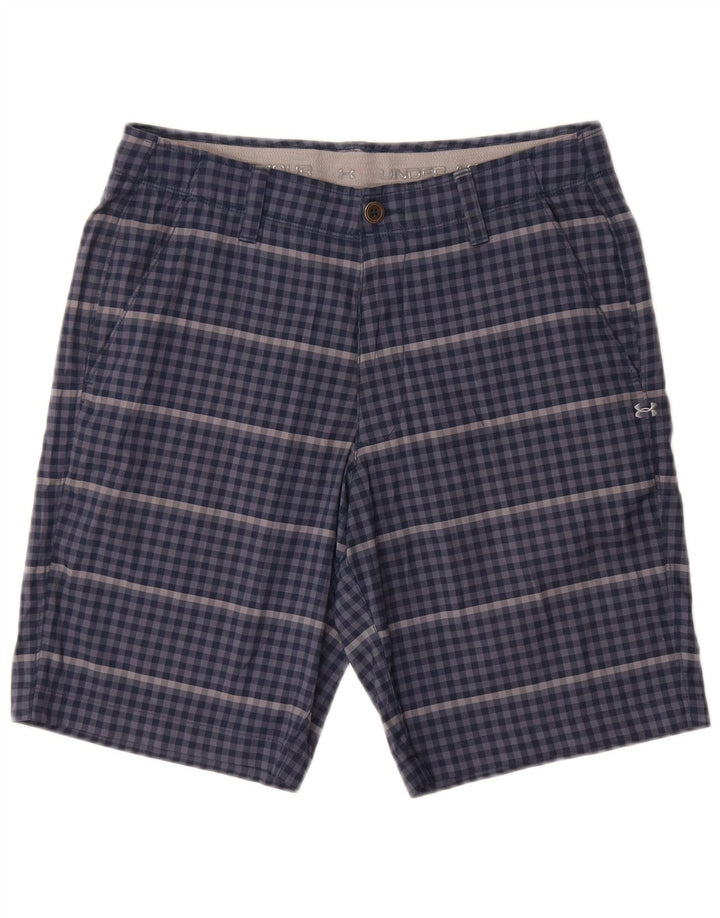 Ανδρικό σορτς Chino Under Armour W32 Medium Blue Gingham Polyester