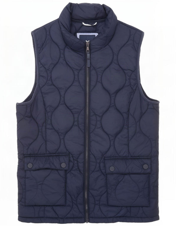 Crew Clothing Γυναικεία επένδυση Gilet UK 14 Large Navy Blue Nylon