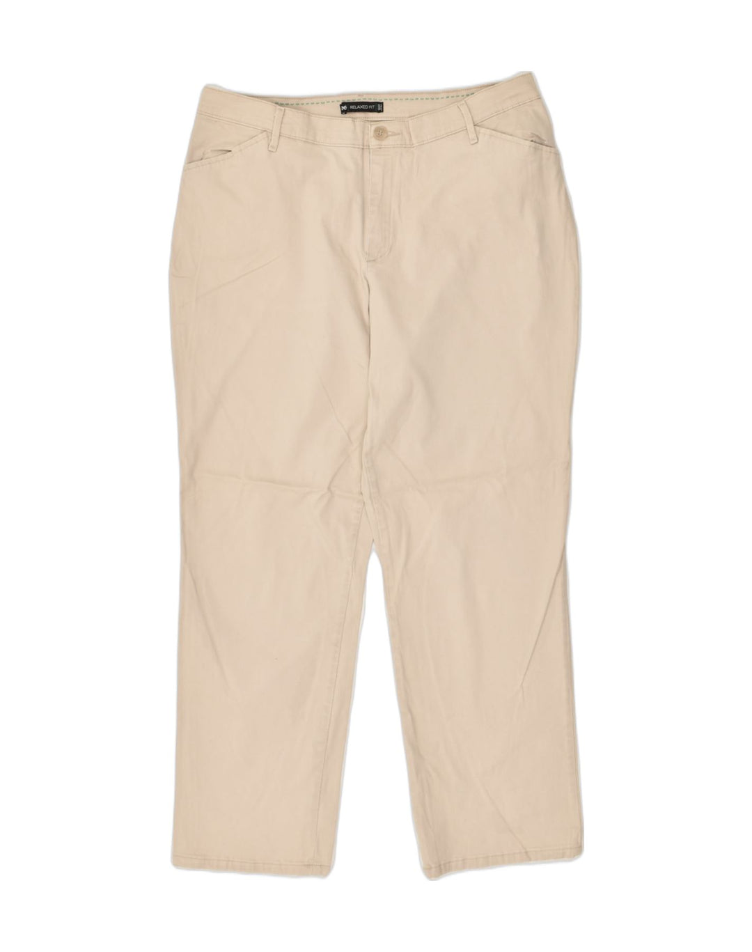 LEE Womens Relaxed Fit Casual Trousers US 16 2XL W38 L28  Beige Cotton | Vintage Lee | Thrift | Second-Hand Lee | Used Clothing | Messina Hembry 