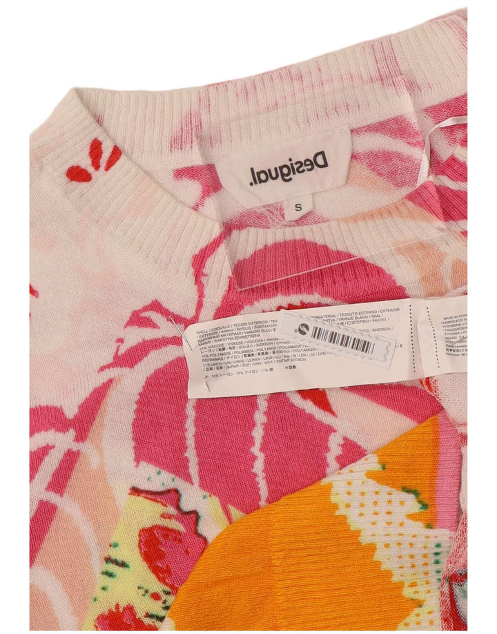 Γυναικείο πουλόβερ Desigual Crew Neck Jumper UK 10 Small πολύχρωμο Floral