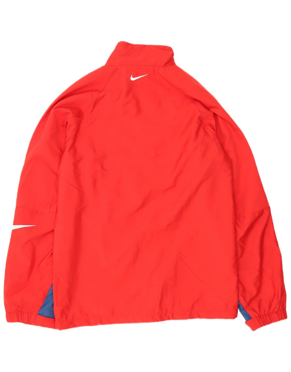 Ανδρικό γραφικό μπουφάν βροχής Nike UK 36 Small Red Colourblock Πολυεστέρας