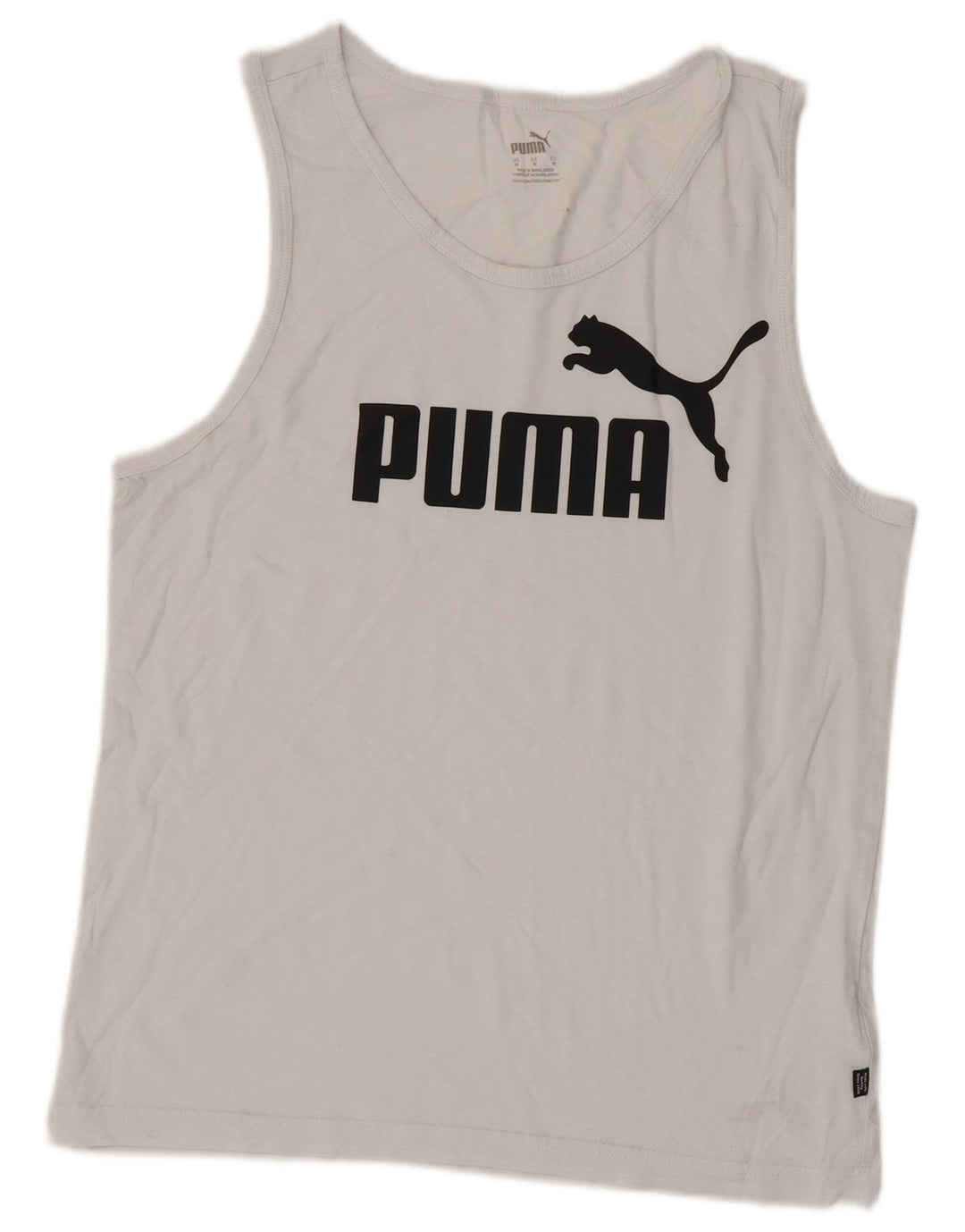 Γυναικείο Γραφικό Γιλέκο Puma UK 14 Βαμβακερό μεσαίο λευκό