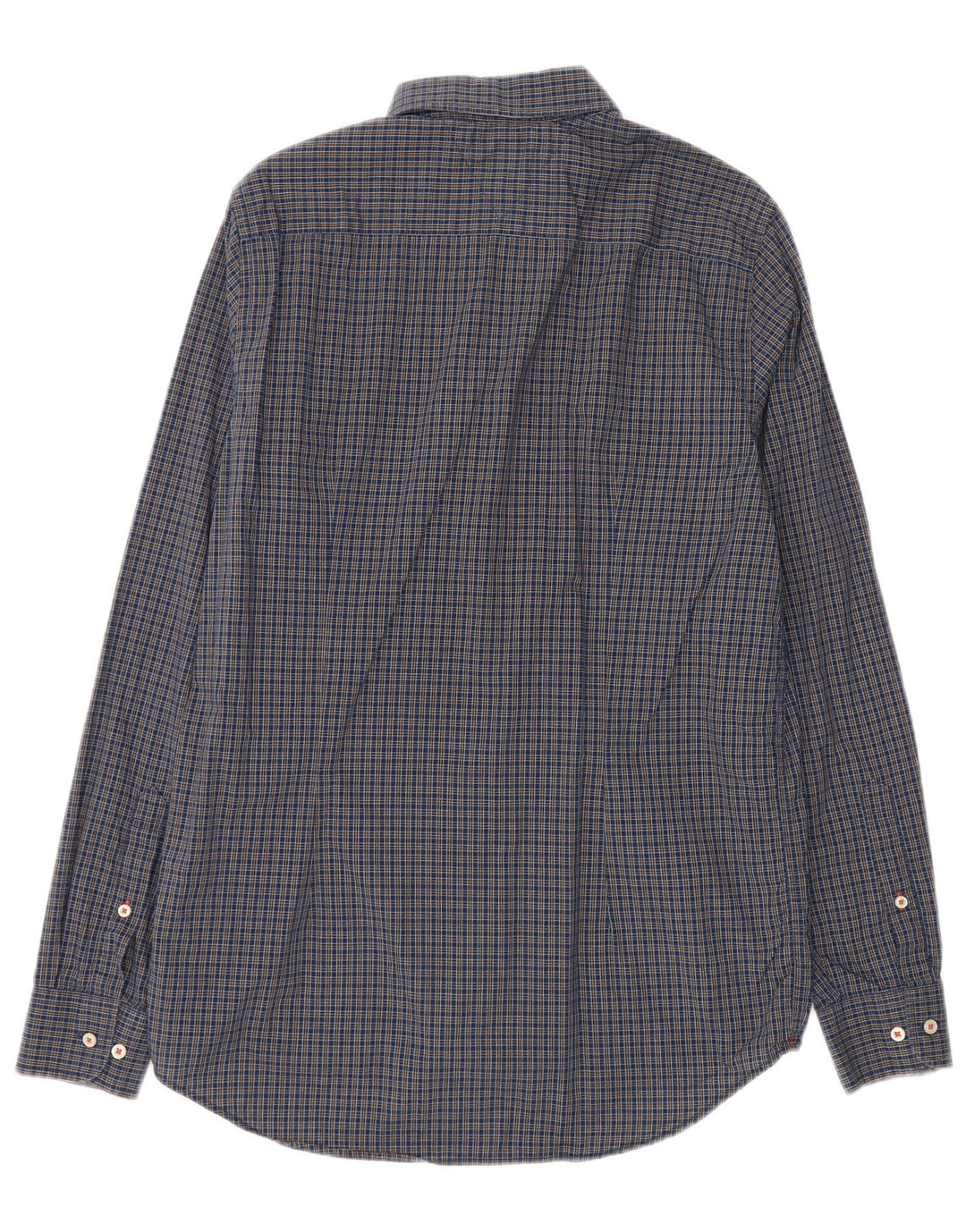 Ανδρικό πουκάμισο Tommy Hilfiger Slim Fit Large Navy Blue Check Cotton