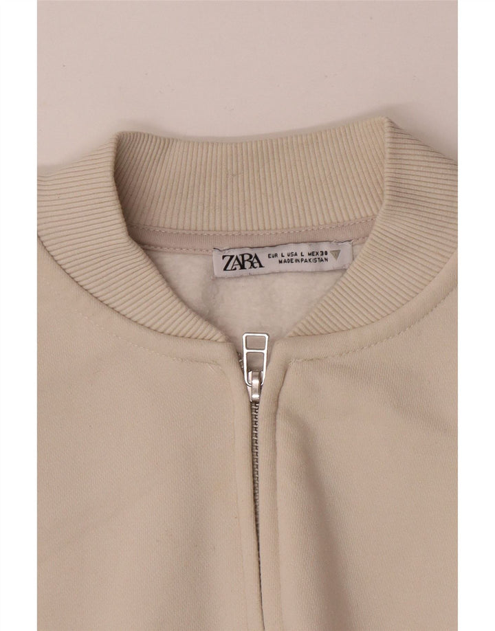 Zara Γυναικεία φόρμα Oversized Top Jacket UK 16 Large Beige