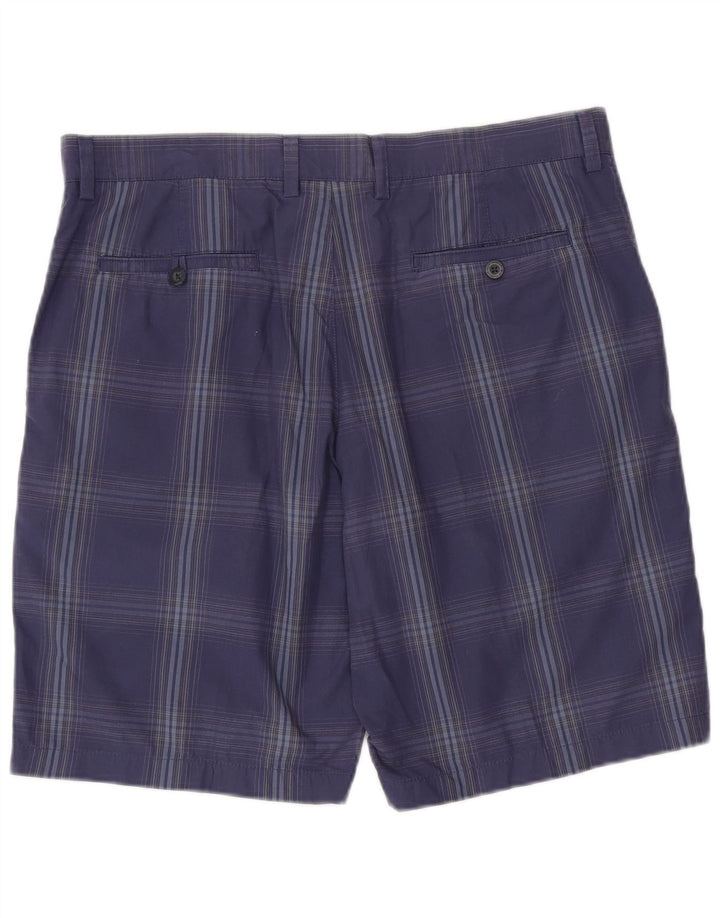 Ανδρικό σορτς Chino Marks & Spencer W36 Large Blue Check Cotton