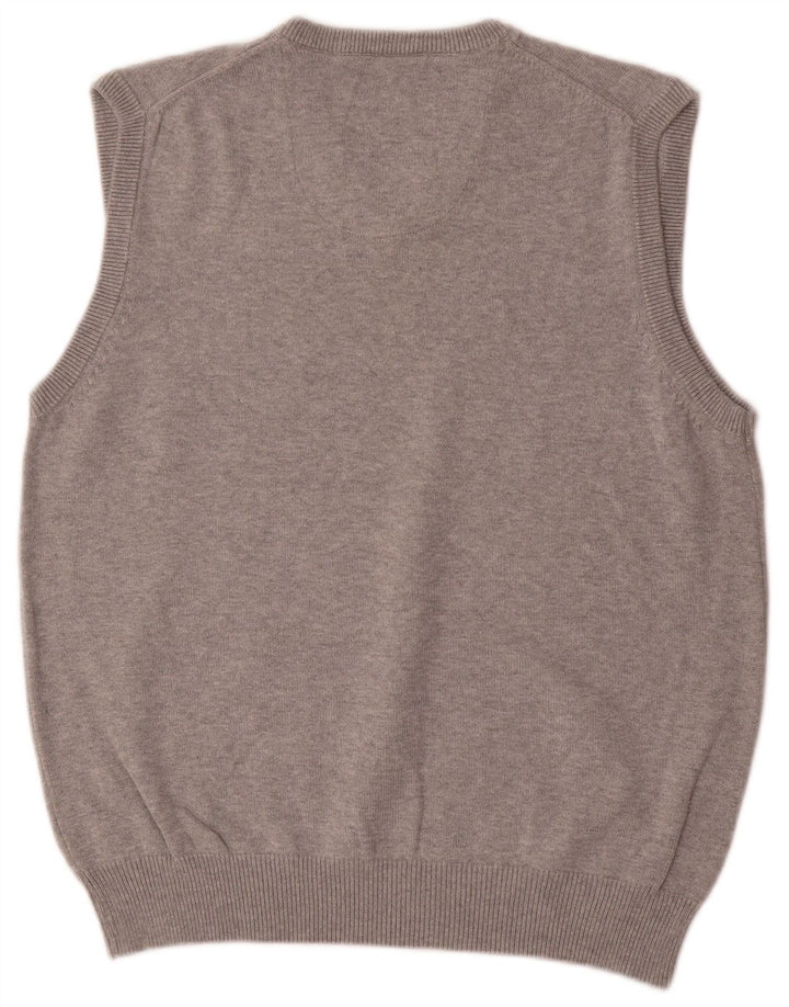 Marks & Spencer Ανδρικό Μπλε Γιλέκο Harbor Tank Top Μεσαίο γκρι βαμβακερό