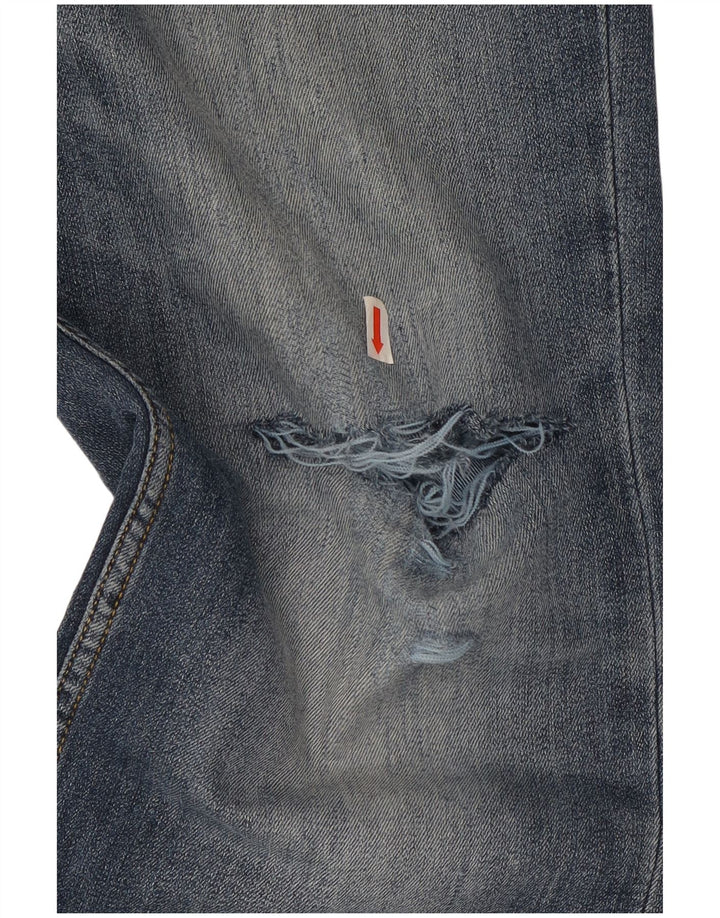 Lee Mens Brooklyn Straight Jeans W36 L34 Blue Cotton