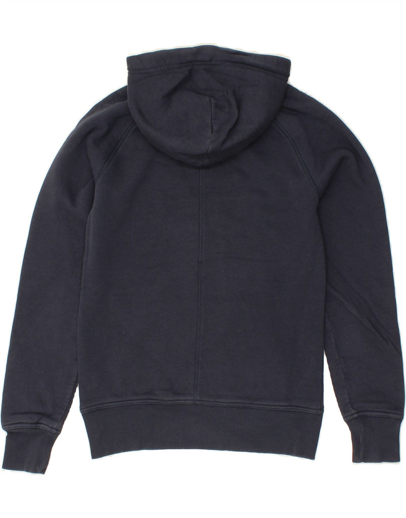 PEAK PERFORMANCE Womens Graphic Hoodie Jumper UK 14 Medium Navy Blue Vintage Peak Performance and Second-Hand Peak Performance from Messina Hembry 