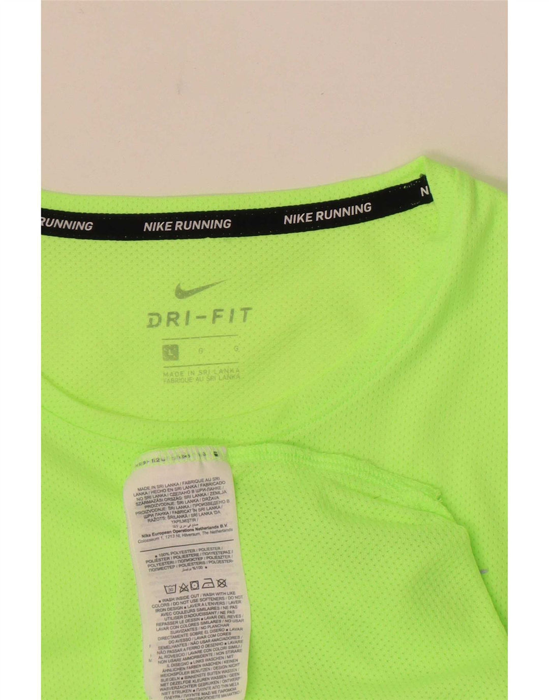 Ανδρικό T-Shirt για τρέξιμο Nike με μεγάλο πράσινο πολυεστέρα