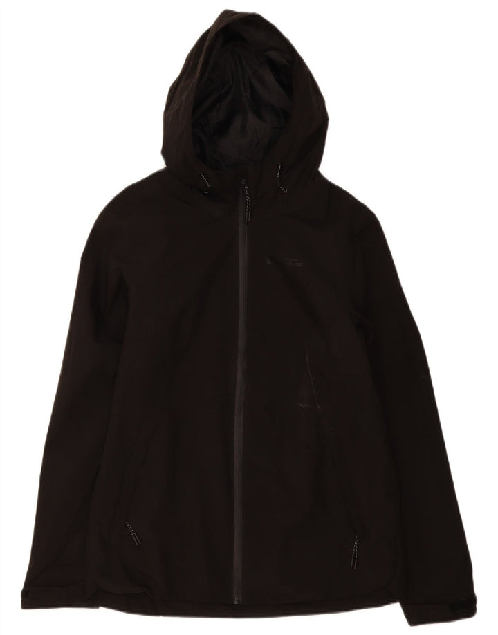 Mountain Warehouse Γυναικείο μπουφάν βροχής με κουκούλα UK 8 Small Black Polyester