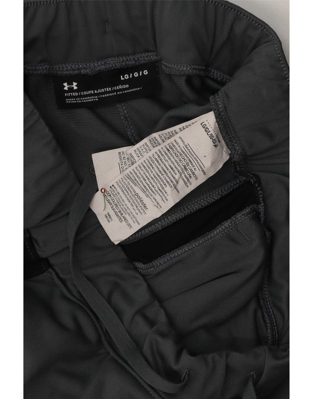 Under Armor Ανδρική αθλητική φόρμα Παντελόνι Large Grey Colourblock Polyester