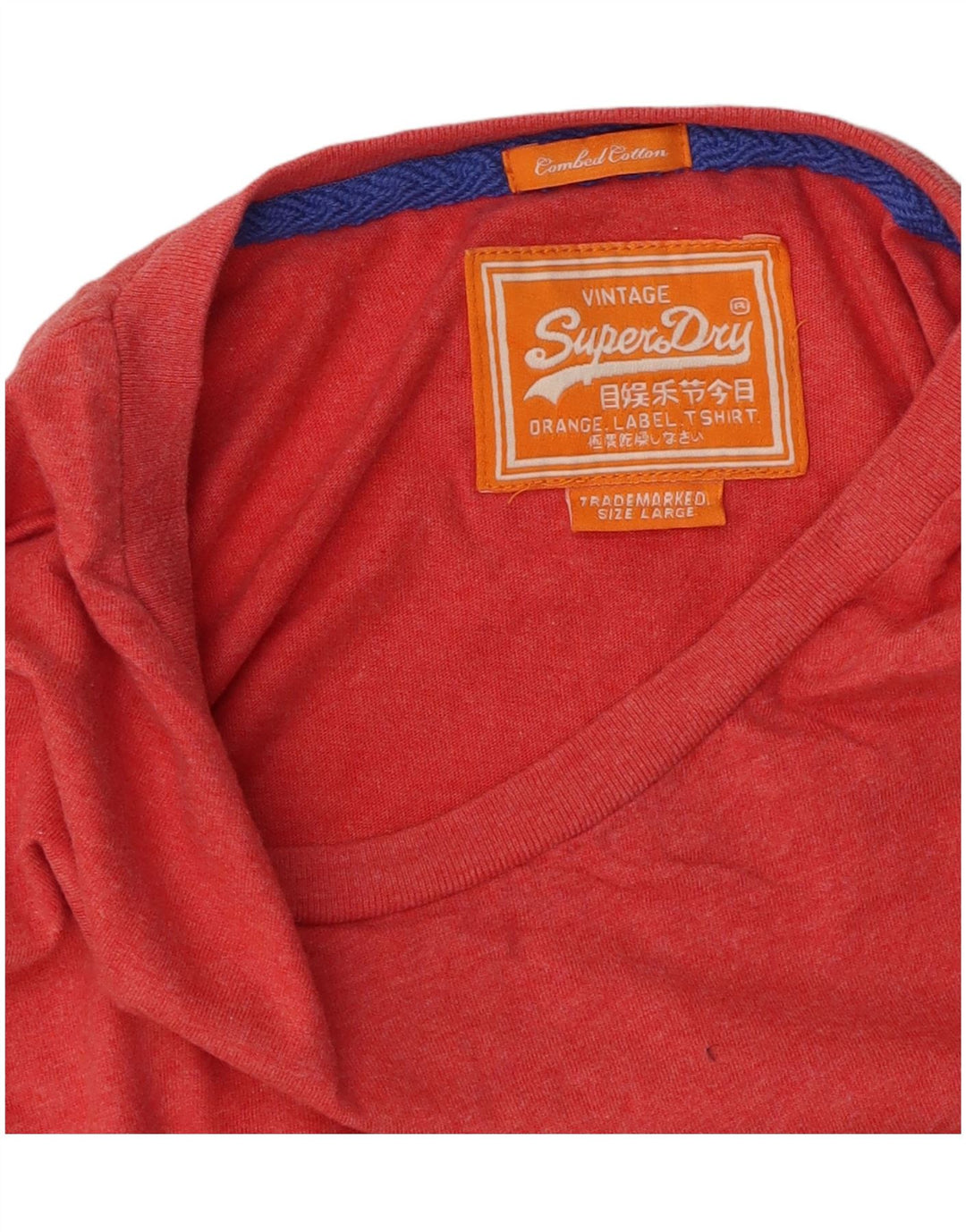 Ανδρικό T-Shirt SUPERDRY Top μεγάλο κόκκινο βαμβακερό