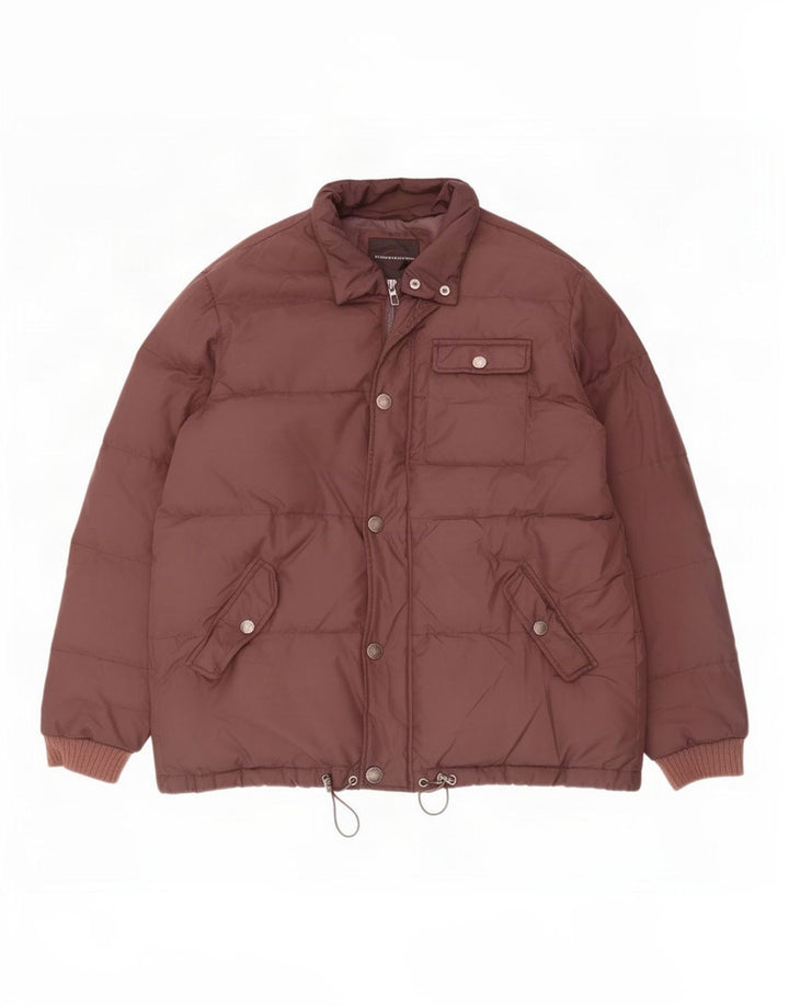 Sergio Tacchini Ανδρικό μπουφάν με επένδυση IT 52 XL Brown Polyamide