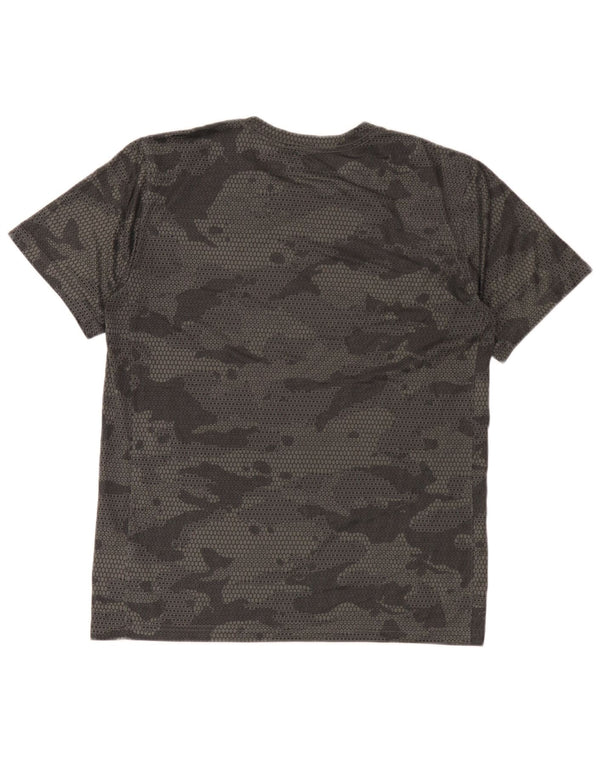 Ανδρικό T-Shirt Nike Top μεσαίο μαύρο καμουφλάζ πολυεστέρας