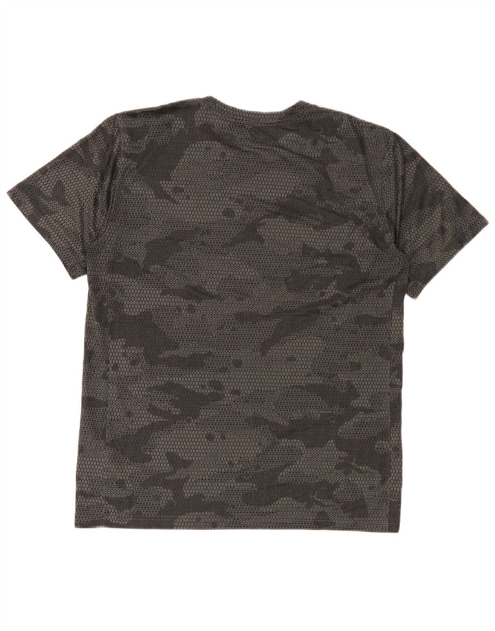 Ανδρικό T-Shirt Nike Top μεσαίο μαύρο καμουφλάζ πολυεστέρας