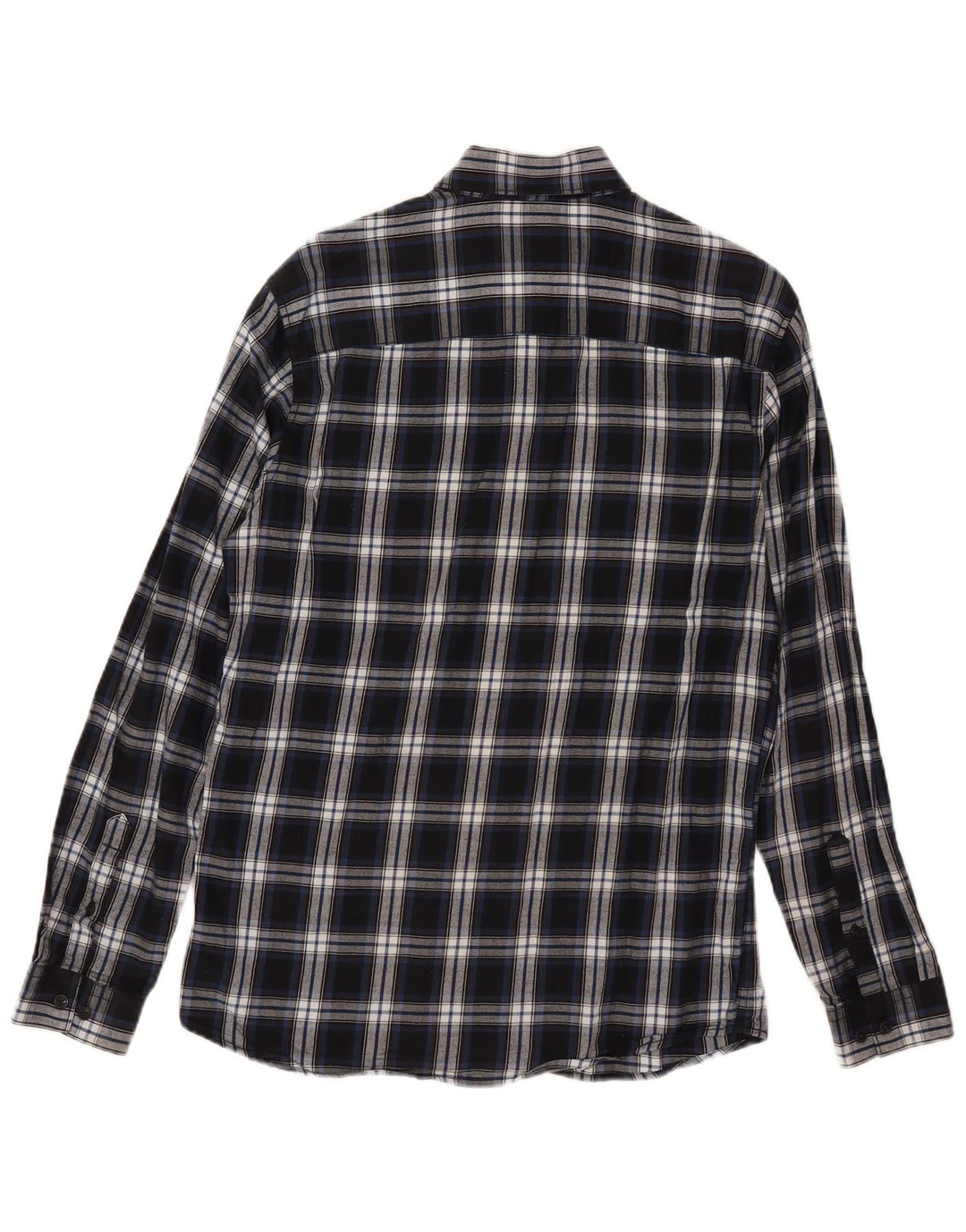 Jack & Jones Ανδρικό φανελένιο πουκάμισο με λεπτή εφαρμογή, μικρό μπλε καρό