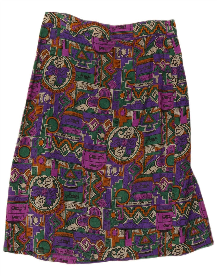Vintage Γυναικεία Wrap Φούστα W28 Μεσαία Πολύχρωμη Γεωμετρική