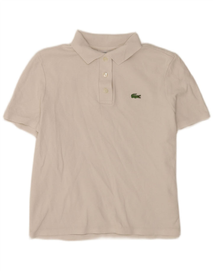 Lacoste Γυναικείο πουκάμισο Polo Regular Fit Μέγεθος 40 Μεσαίο λευκό βαμβακερό