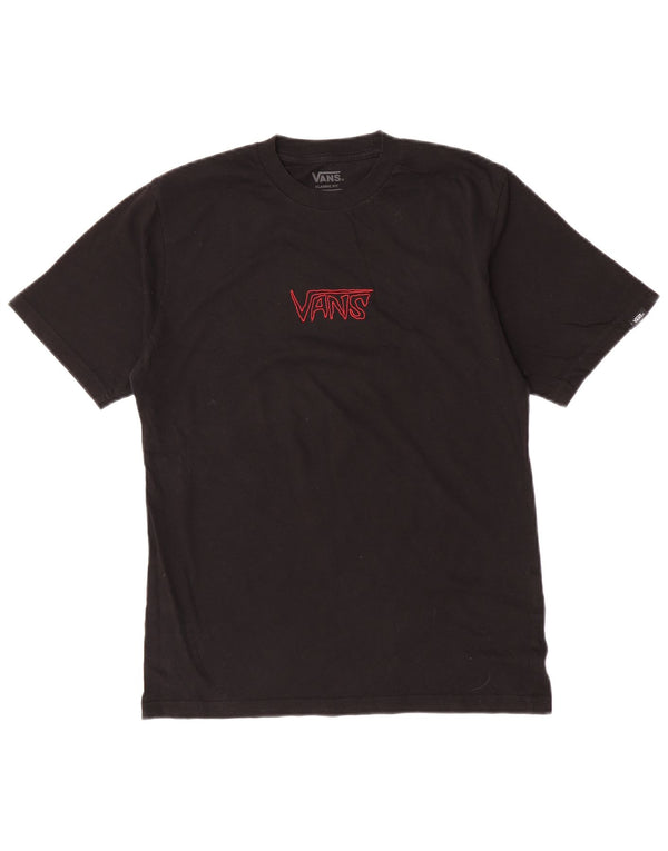 Vans Boys Classic Fit Graphic T-shirt Top 14-15 ετών XL Μαύρο βαμβακερό