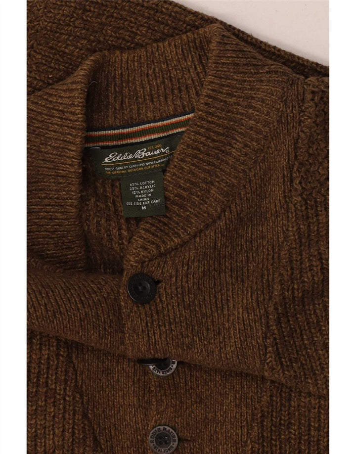 Ανδρικό πουλόβερ Eddie Bauer με κουμπιά πουλόβερ με κουμπιά σε μεσαίο καφέ χρώμα