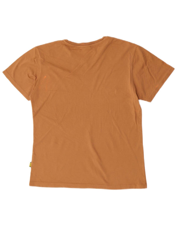 Ανδρικό T-Shirt POP 84 Top Μικρό καφέ βαμβακερό