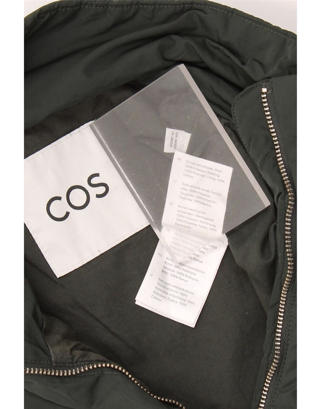 Cos Γυναικείο Poncho Gilet One Size Khaki Polyester