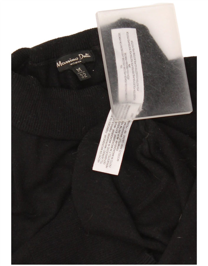 Massimo Dutti Γυναικείο πουλόβερ με ρολό λαιμόκοψη UK 12 μεσαίο μαύρο