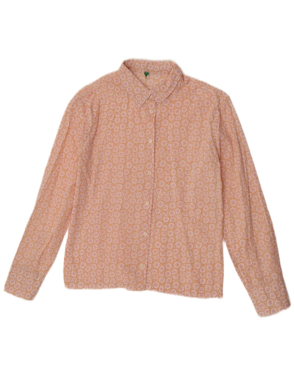 Γυναικείο πουκάμισο Benetton UK 12 Medium Orange Floral