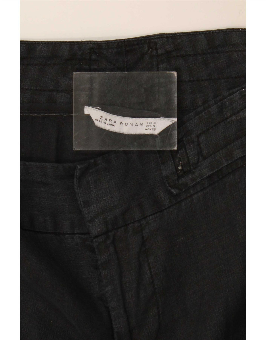 Zara Γυναικείο Bootcut Casual Παντελόνι Small W26 L30 Μαύρο