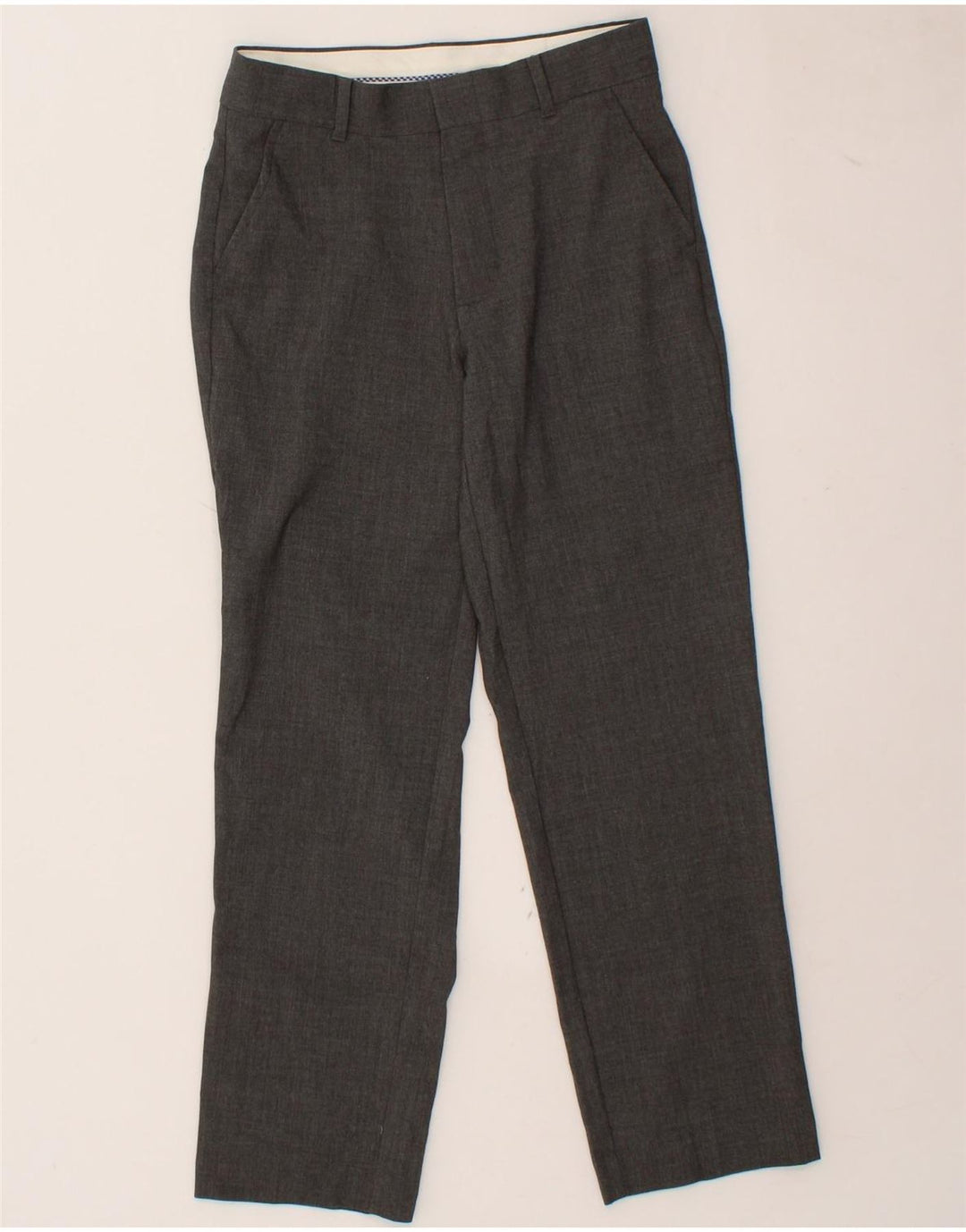CHAPS Boys Straight Suit Trousers 11-12 Years W26 L26  Grey Polyester Vintage Chaps and Second-Hand Chaps from Messina Hembry 