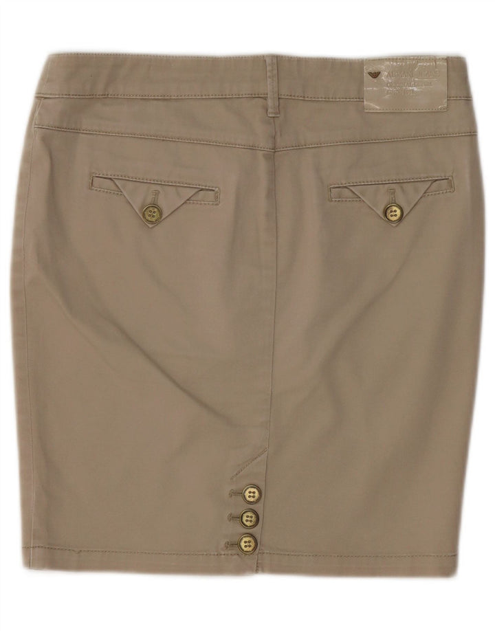 Γυναικεία Pencil Φούστα ARMANI EU 40 Medium W30 Beige Βαμβακερή