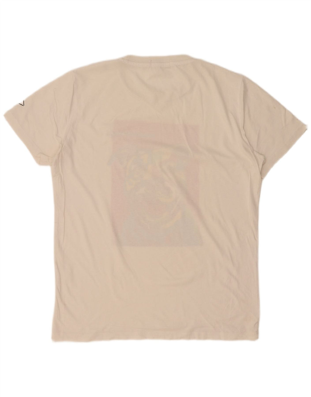 Ανδρικό γραφικό T-Shirt Replay Top Medium White