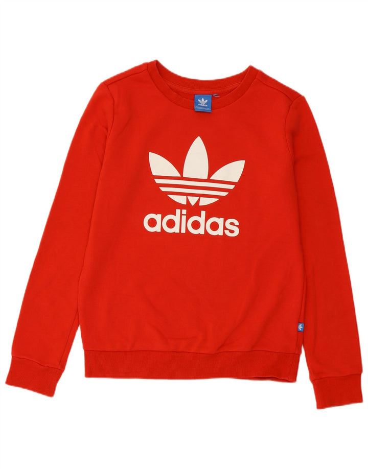 Γυναικείο Φούτερ Adidas Graphic Jumper UK 8 Small Red