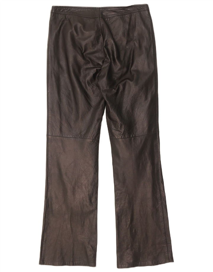 Γυναικείο δερμάτινο παντελόνι Dakota Bootcut W30 L31 Μαύρο