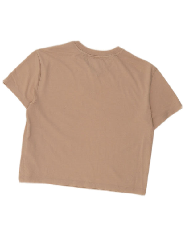 Tommy Hilfiger Γυναικείο T-Shirt Top UK 6 XS Beige Cotton