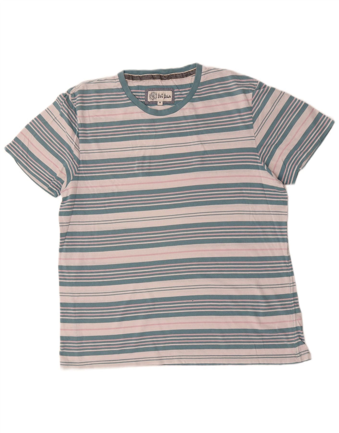 Ανδρικό T-Shirt Fat Face Top Βαμβακερό μεσαίο μπλε ριγέ