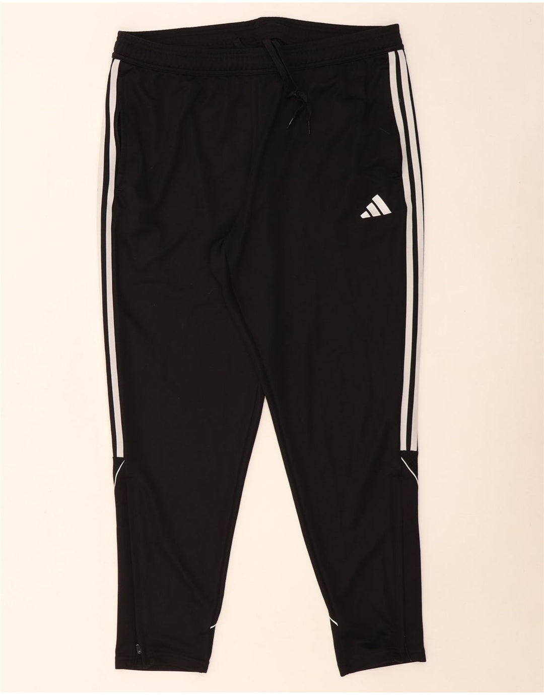 Ανδρικό παντελόνι αθλητικής φόρμας ADIDAS Regular Fit 2XL Μαύρο Πολυεστέρα