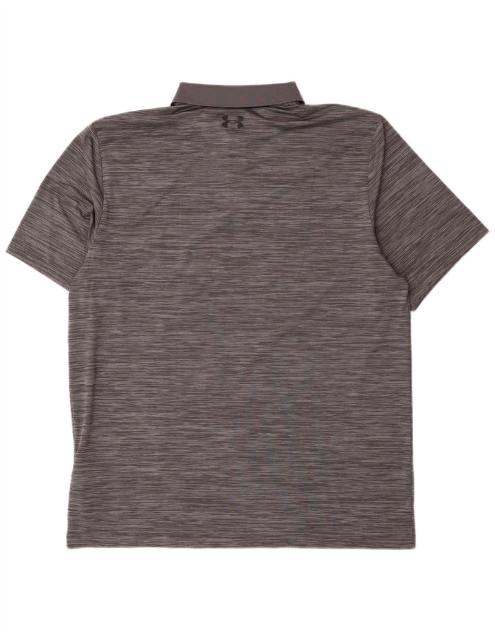 Under Armour Ανδρικό πουκάμισο πόλο με μεγάλο γκρι ρίγες πολυεστέρας