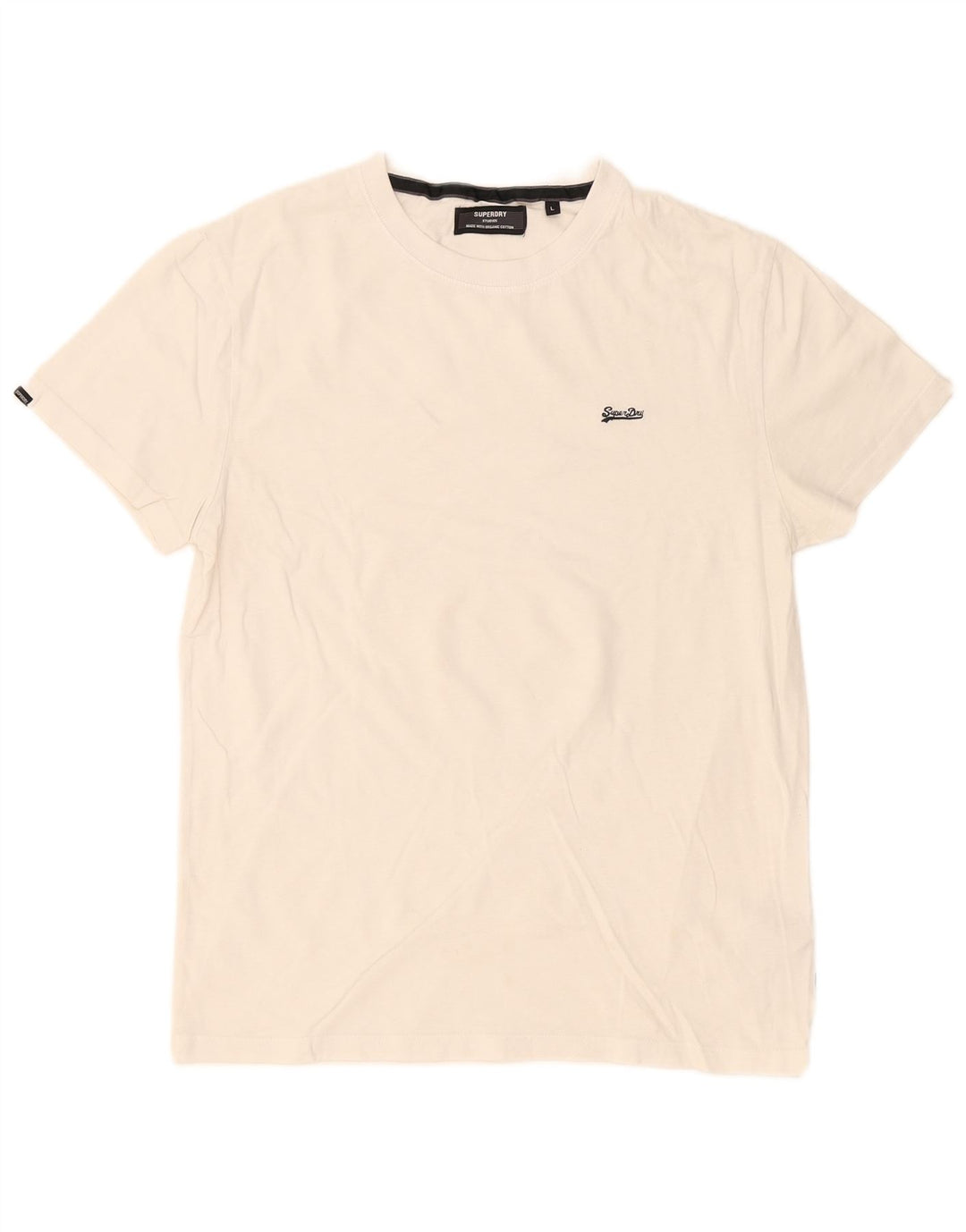 Ανδρικό μπλουζάκι Superdry Top μεγάλο λευκό βαμβακερό