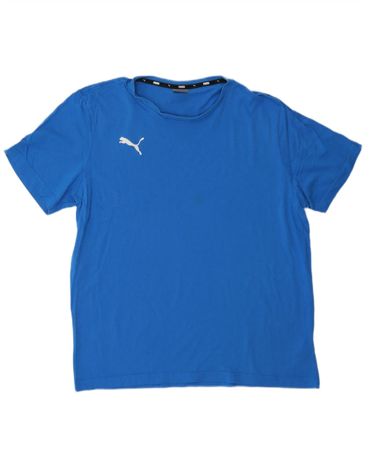 Ανδρικό T-Shirt PUMA Top XL Μπλε βαμβακερό