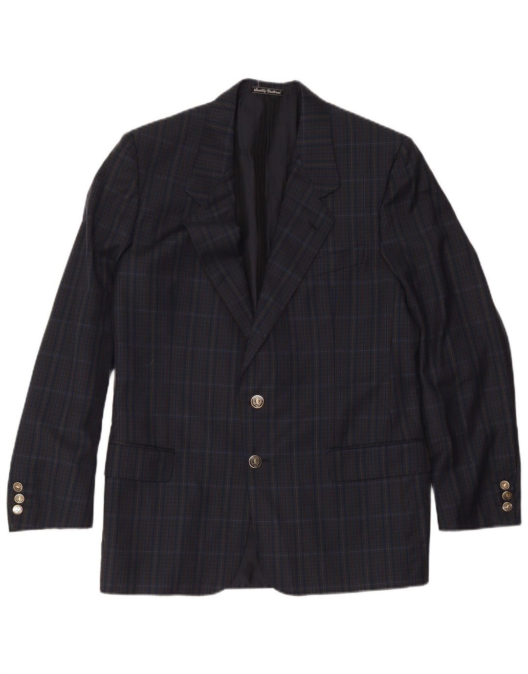 Sidi Ανδρικό σακάκι σακάκι με 2 κουμπιά UK 38 Medium Navy Blue Check
