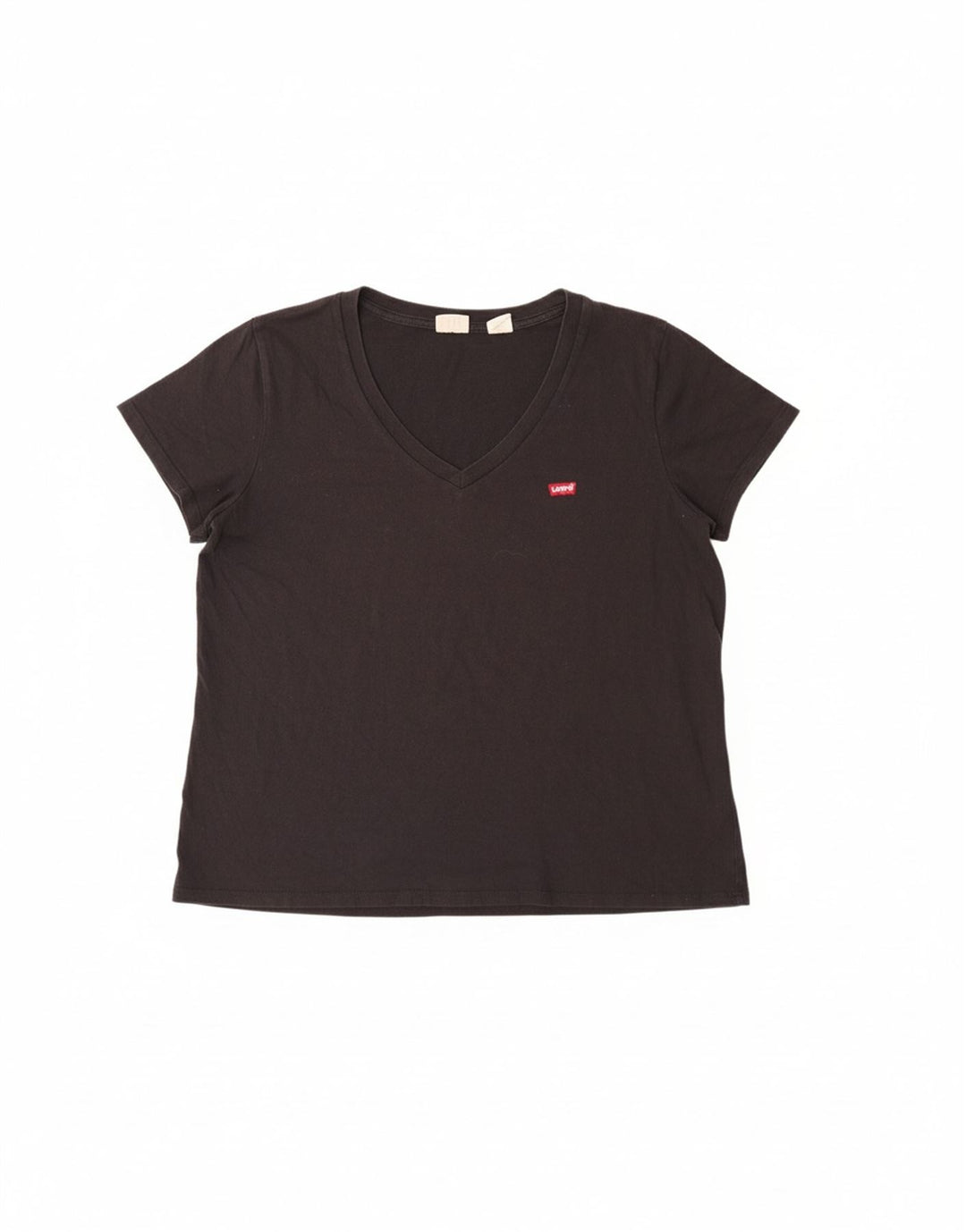 LEVI'S Womens T-Shirt Top UK 16 Large Black Cotton