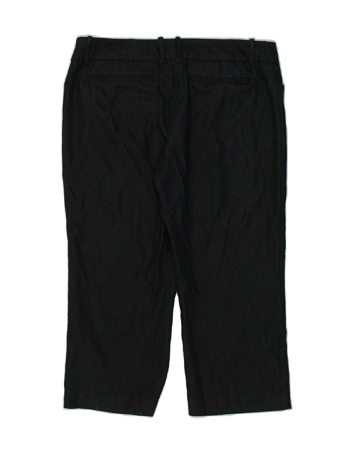 MOSSIMO Womens Straight Cropped Trousers UK 10 Small W34 L21  Navy Blue | Vintage Mossimo | Thrift | Second-Hand Mossimo | Used Clothing | Messina Hembry 