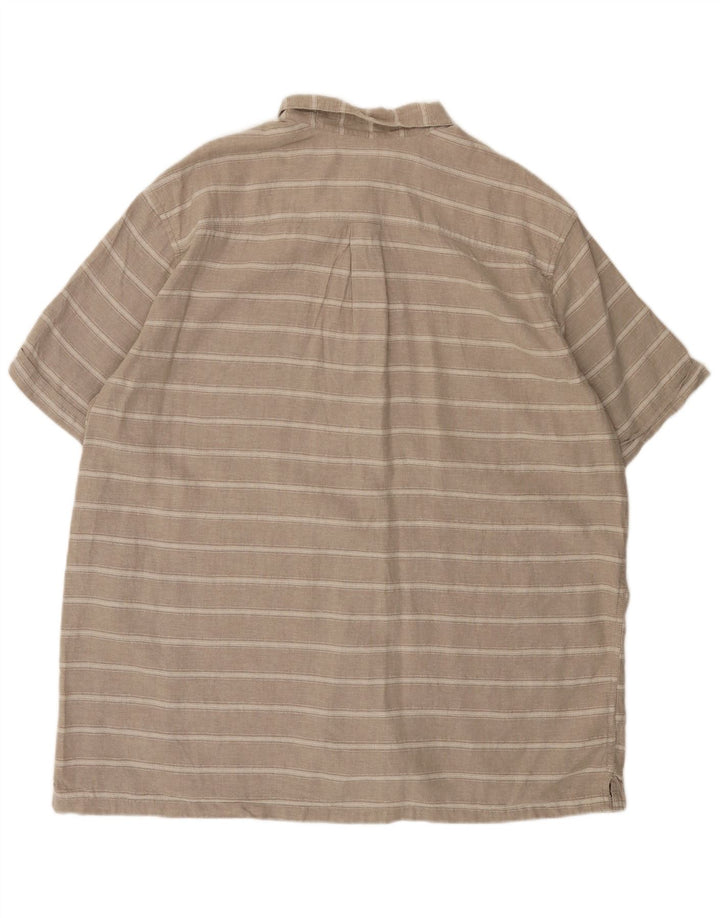 EDDIE BAUER Ανδρικό κοντομάνικο πουκάμισο Classic Fit 2XL Γκρι λινό