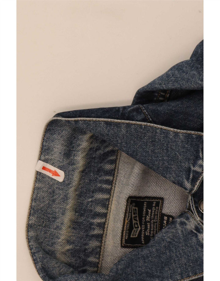 Ανδρικό τζιν μπουφάν Gas UK 38 Medium Blue Cotton