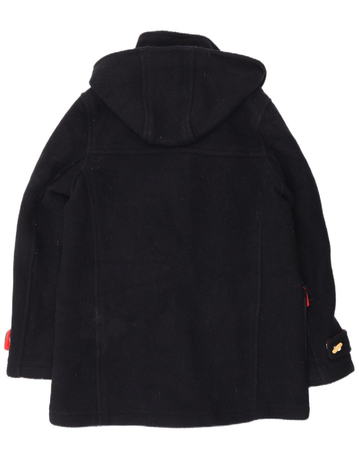 Topshop Γυναικείο παλτό Duffle με κουκούλα UK 12 Medium Navy Blue Wool