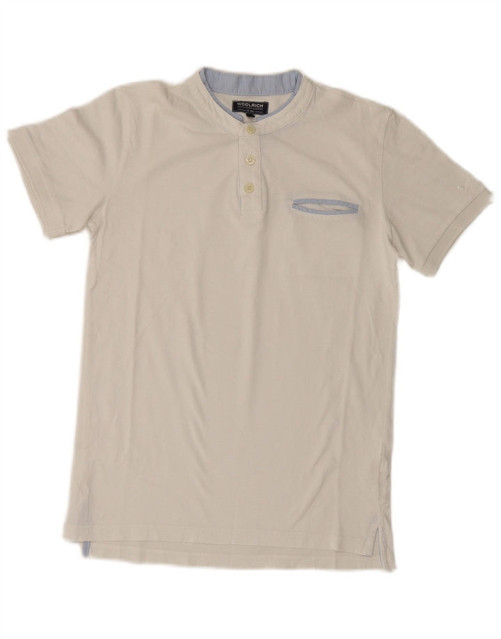 Woolrich Boys T-Shirt Top 11-12 ετών Λευκό βαμβακερό
